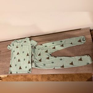 Kyte Baby Bear Print 4T Short Sleeved PJ Set
